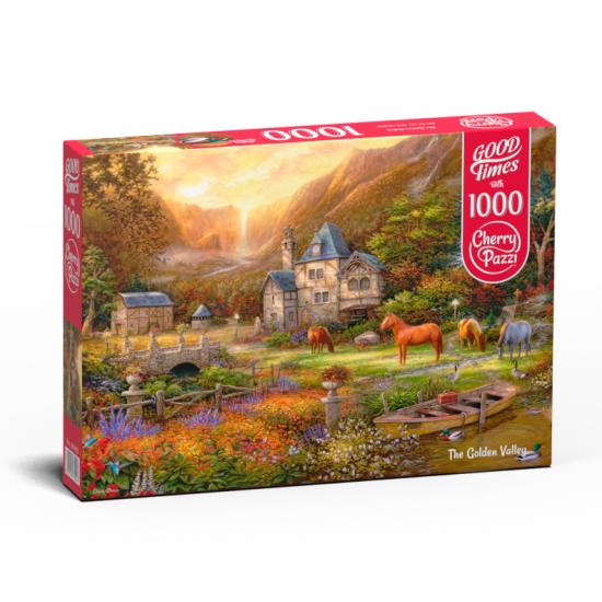 Puzzle Cherry Pazzi O Vale Dourado 1000 Peças