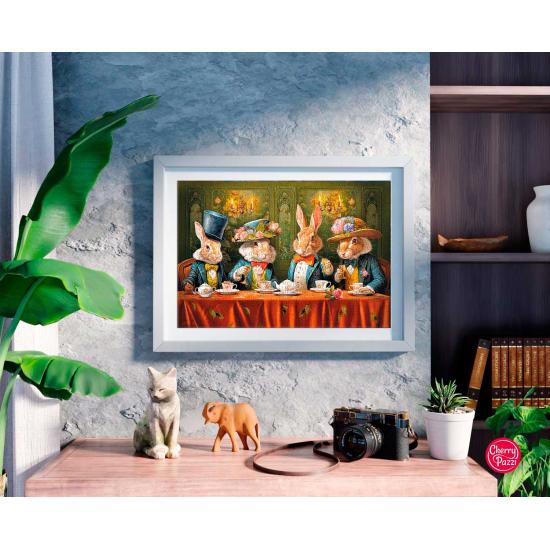 Puzzle Cherry Pazzi Festa chique do coelhinho 500 peças Puzzle Cherry Pazzi Festa chique do coelhinho 500 peças