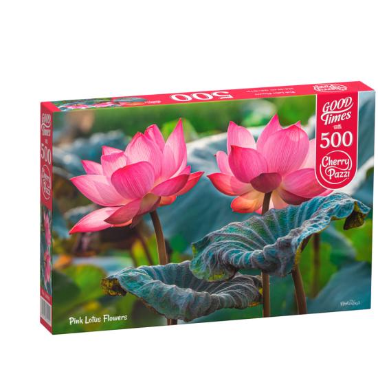 Puzzle Cherry Pazzi Flores de Lótus Rosa 500 peças