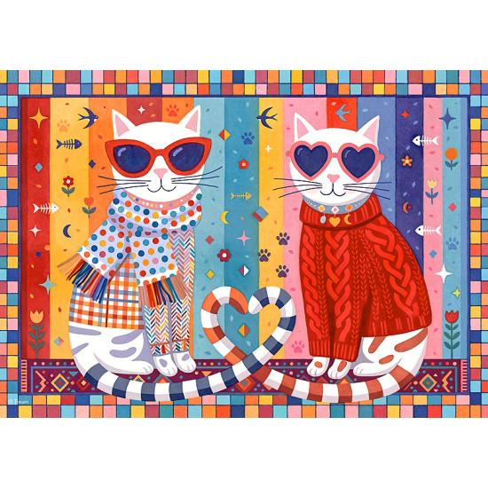 Puzzle Cherry Pazzi Gatinhos Apaixonados XXL de 300 peças
