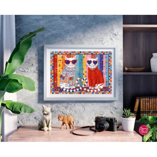 Puzzle Cherry Pazzi Gatinhos Apaixonados XXL de 300 peças