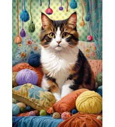 Puzzle Cherry Pazzi Cat in a Skein, 1000 peças
