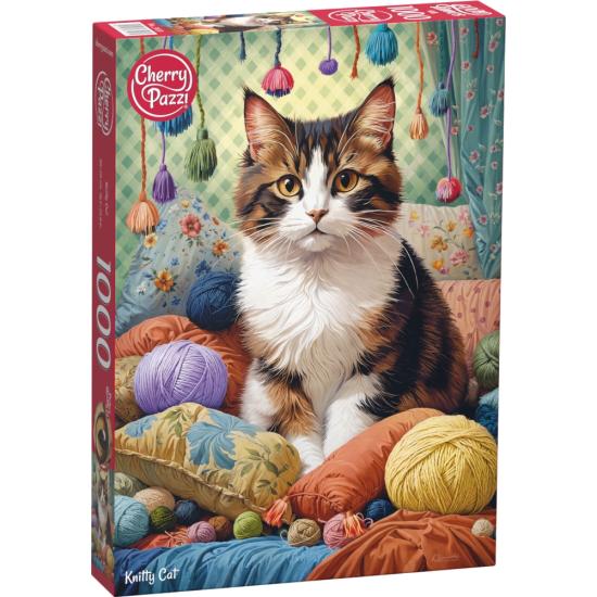 Puzzle Cherry Pazzi Cat in a Skein, 1000 peças