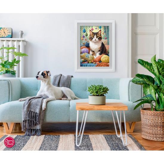 Puzzle Cherry Pazzi Cat in a Skein, 1000 peças