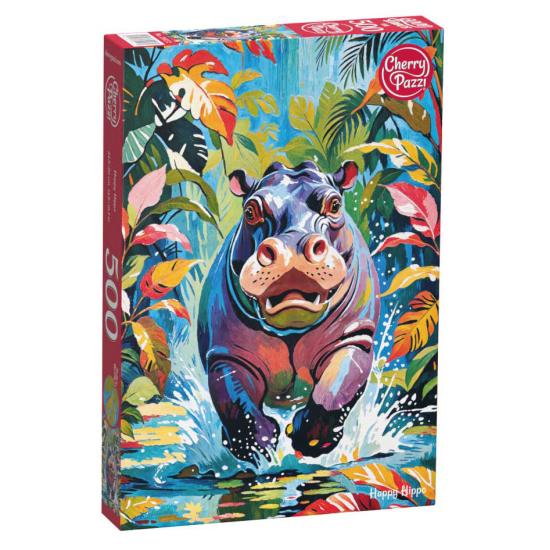 Puzzle Cherry Pazzi Happy Hippo 500 peças