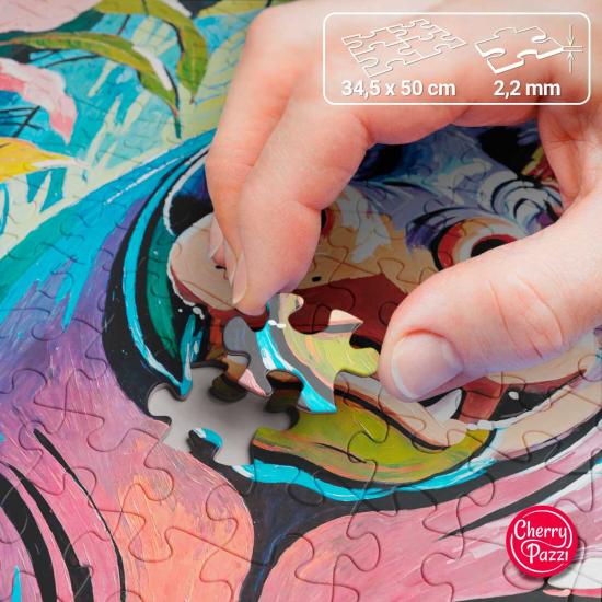 Puzzle Cherry Pazzi Happy Hippo 500 peças