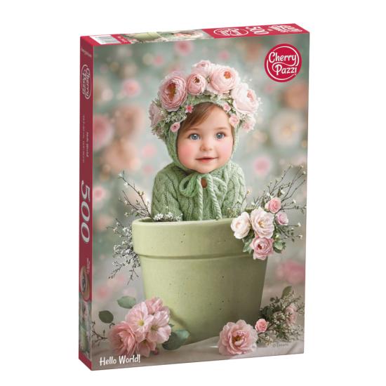 Puzzle Cherry Pazzi Olá, Mundo de 500 Peças