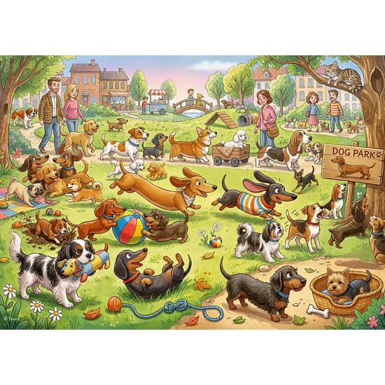 Puzzle Cherry Pazzi Latidos no parque XXL de 300 peças