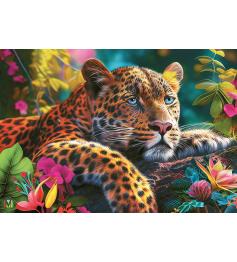 Puzzle Cherry Pazzi Leopardo Reclinado de 500 peças