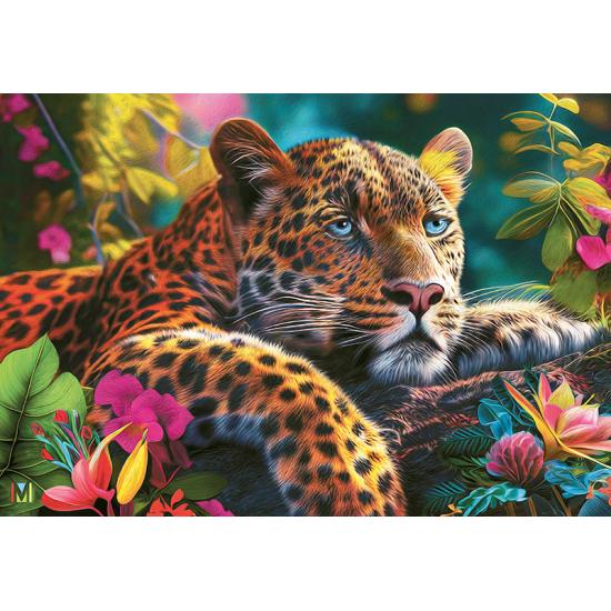 Puzzle Cherry Pazzi Leopardo Reclinado de 500 peças Puzzle Cherry Pazzi Leopardo Reclinado de 500 peças