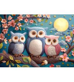 Puzzle Cherry Pazzi Corujas De Lã Fofas XXL de 300 peças
