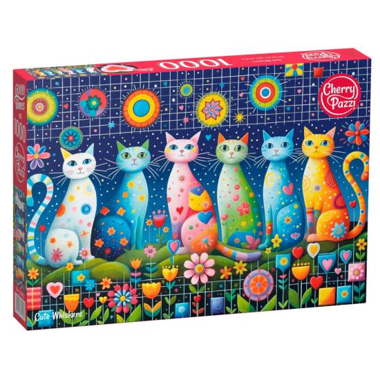 Puzzle Cherry Pazzi Bigodes Fofos de 1000 peças