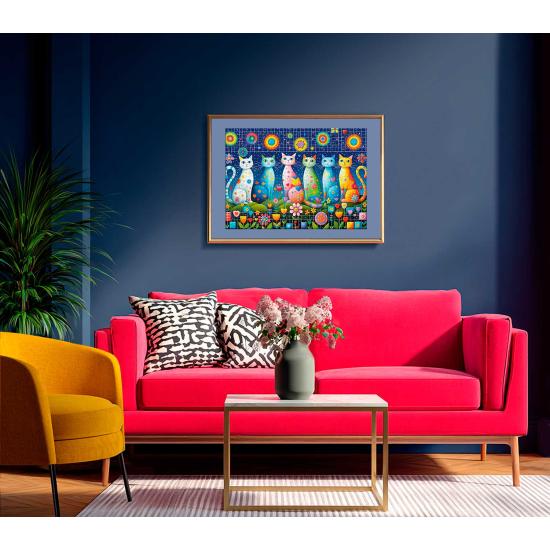 Puzzle Cherry Pazzi Bigodes Fofos de 1000 peças