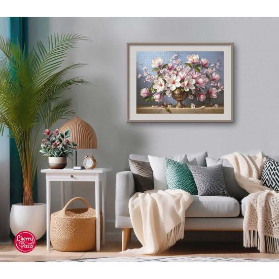 Puzzle Cherry Pazzi Magnolia Elegance de 1000 peças