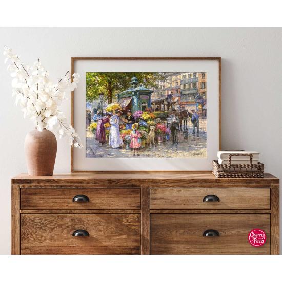 Puzzle Cherry Pazzi Flower Market 1000 peças Puzzle Cherry Pazzi Flower Market 1000 peças