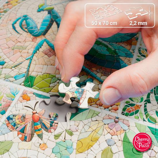 Puzzle Cherry Pazzi Mosaico Da Miniatura Selvagem1000 pçs