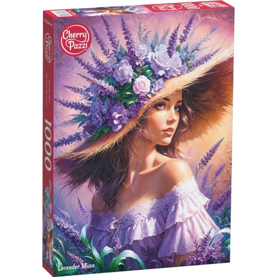Puzzle Cherry Pazzi Lavender Muse, 1000 peças Puzzle Cherry Pazzi Lavender Muse, 1000 peças