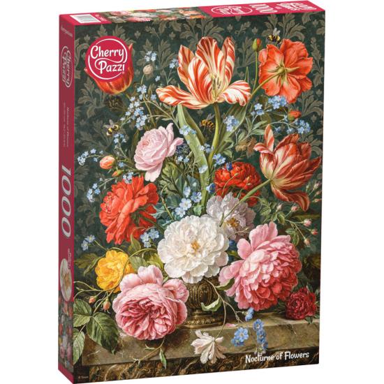 Puzzle Cherry Pazzi Noturno Das Flores 1000 peças