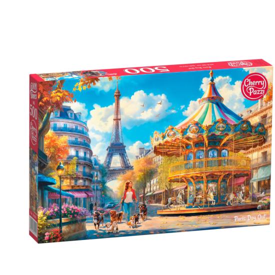 Puzzle Cherry Pazzi Dia de folga em Paris 500 peças Puzzle Cherry Pazzi Dia de folga em Paris 500 peças
