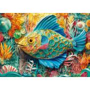Puzzle Cherry Pazzi Peixe Quilled de 1000 peças