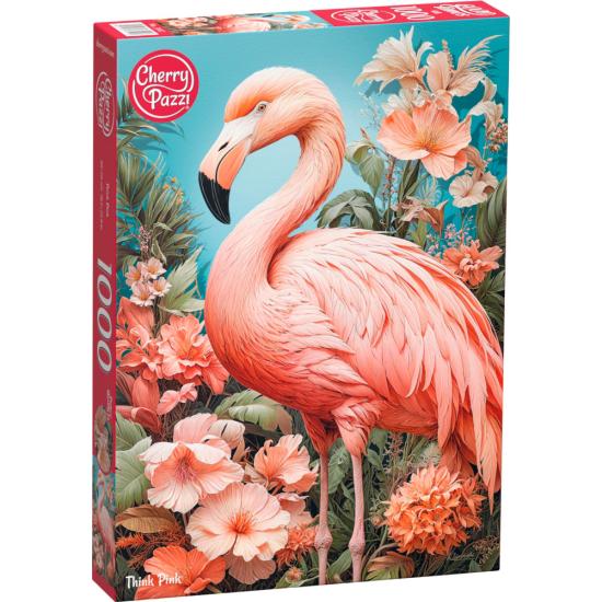 Puzzle Cherry Pazzi Pense Rosa 1000 Peças