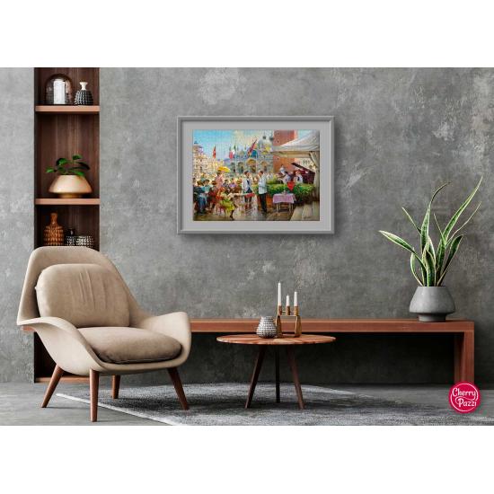 Puzzle Cherry Pazzi Praça São Marcos Veneza de 1000 peça