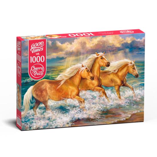 Puzzle Cherry Pazzi Cavalos Fantasia 1000 Peças