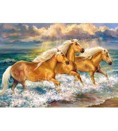 Puzzle Cherry Pazzi Cavalos Fantasia 1000 Peças