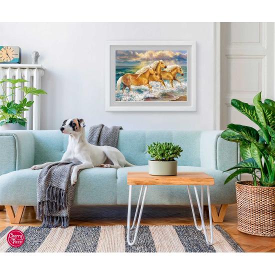 Puzzle Cherry Pazzi Cavalos Fantasia 1000 Peças