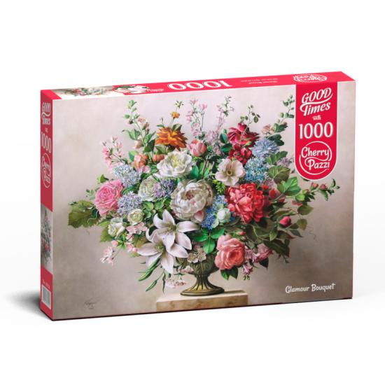 Puzzle de 1000 peças de buquê glamoroso cereja Pazzi Puzzle de 1000 peças de buquê glamoroso cereja Pazzi