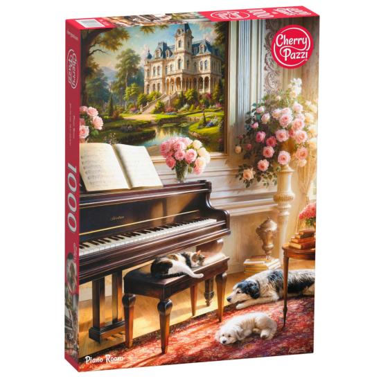 Puzzle Cherry Pazzi Sala Do Piano de 1000 peças