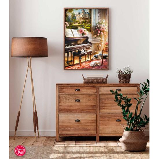 Puzzle Cherry Pazzi Sala Do Piano de 1000 peças