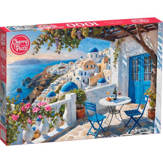 Puzzle Cherry Pazzi Blues de Santorini 1000 peças Puzzle Cherry Pazzi Blues de Santorini 1000 peças