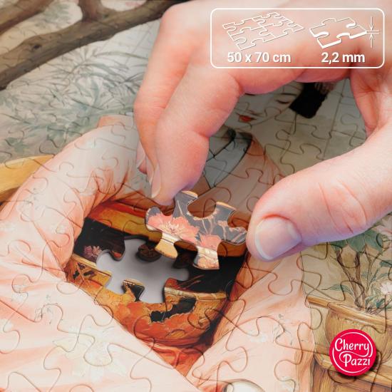 Puzzle Cherry Pazzi Chá Da Primavera 1000 peças