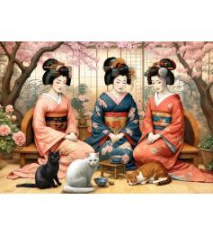 Puzzle Cherry Pazzi Chá Da Primavera 1000 peças