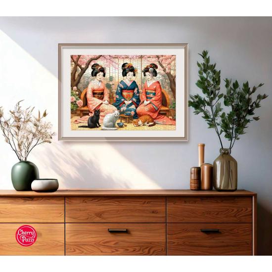 Puzzle Cherry Pazzi Chá Da Primavera 1000 peças