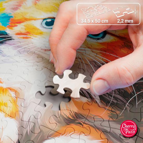 Puzzle Cherry Pazzi Três Pequenos Corações 500 peças