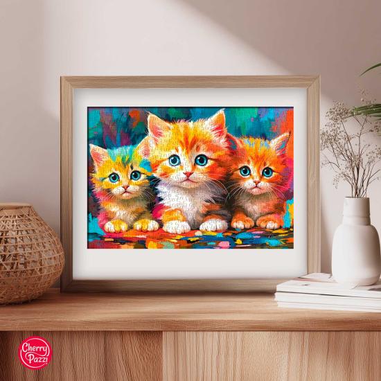 Puzzle Cherry Pazzi Três Pequenos Corações 500 peças