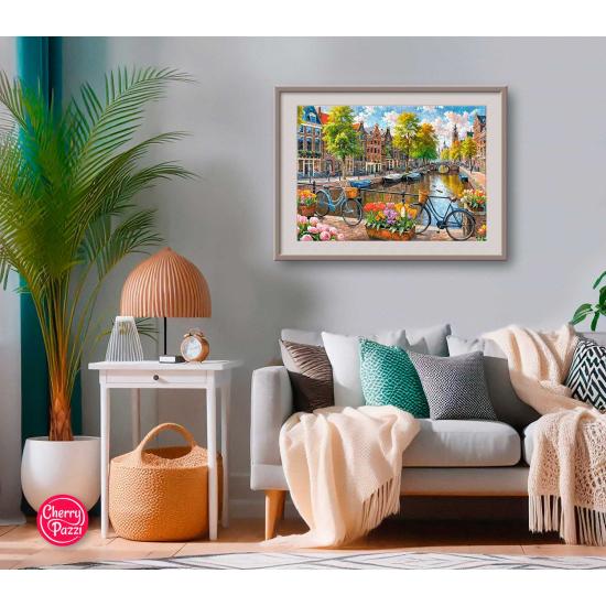 Puzzle Cherry Pazzi Tulipas de Amesterdão 1000 peças