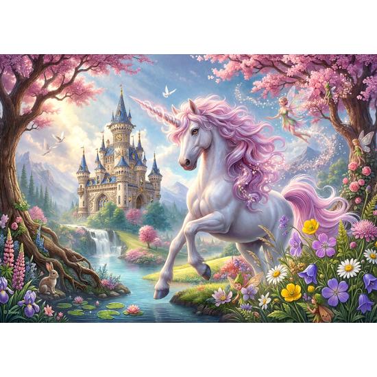 Puzzle Cherry Pazzi Reino Das Fadas Dos Unicórnios XXL de 300 pe