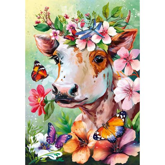 Puzzle Cherry Pazzi Vaca de Primavera de 500 peças Puzzle Cherry Pazzi Vaca de Primavera de 500 peças