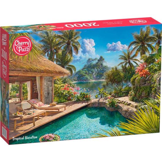 Puzzle Cherry Pazzi Férias Tropicais de 2000 peças Puzzle Cherry Pazzi Férias Tropicais de 2000 peças