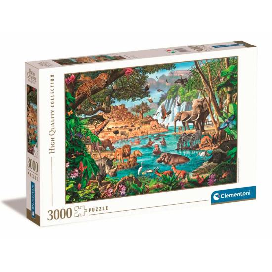 Puzzle Clementoni Bebedouro Africano 3000 peças