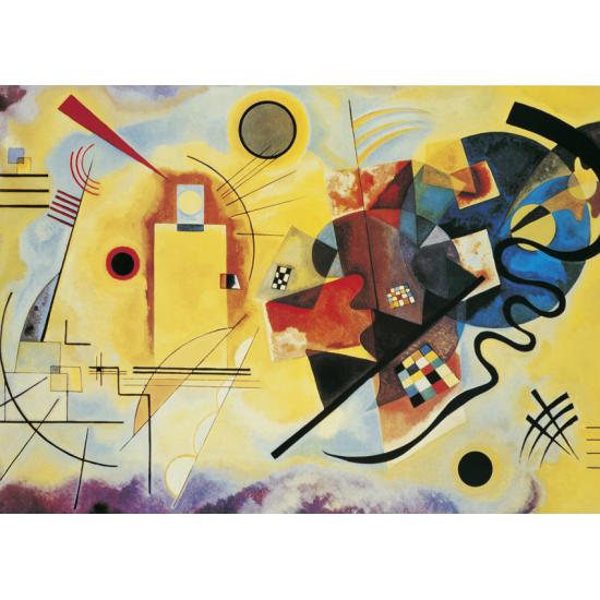 Puzzle Clementoni Amarelo, Vermelho, Azul 1000 Peças Puzzle Clementoni Amarelo, Vermelho, Azul 1000 Peças