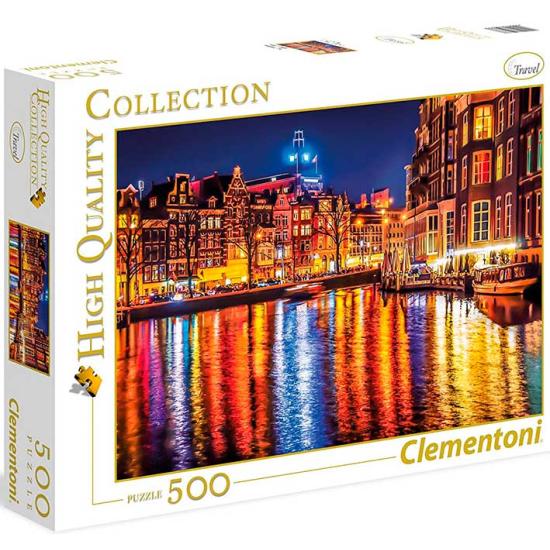 Puzzle de 500 peças Clementoni Amsterdam Puzzle de 500 peças Clementoni Amsterdam