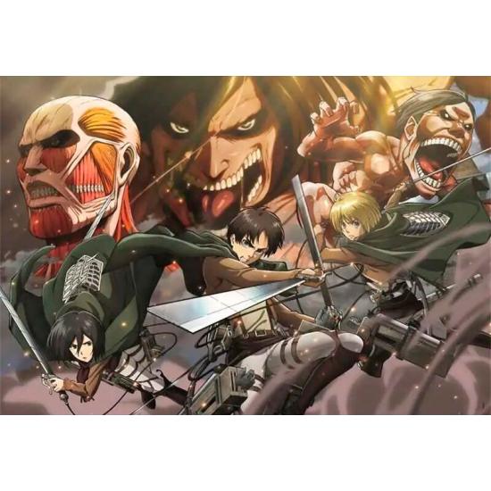 Puzzle Clementoni Anime Cube Attack on Titan 2 de 500 Pçs