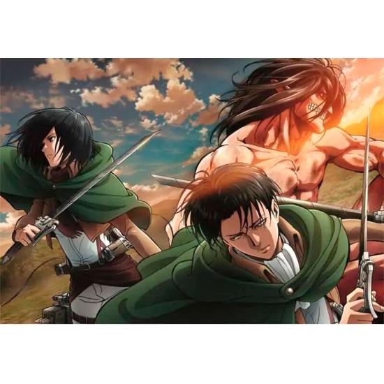 Puzzle Clementoni Anime Cube Attack on Titan de 500 Pçs Puzzle Clementoni Anime Cube Attack on Titan de 500 Pçs