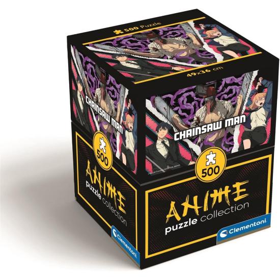 Puzzle Clementoni Anime Cube Chainsaw Man 1 de 500 Pçs Puzzle Clementoni Anime Cube Chainsaw Man 1 de 500 Pçs