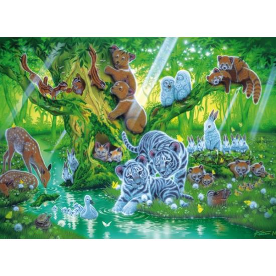 Puzzle Clementoni Animal Árvore Fosforescente 1000 Peças Puzzle Clementoni Animal Árvore Fosforescente 1000 Peças