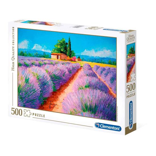 Puzzle com aroma de lavanda Clementoni 500 peças